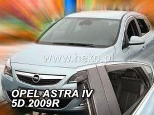 Дефлекторы окон Opel Astra J (09-15) 5D Htb - Heko (вставные) 4