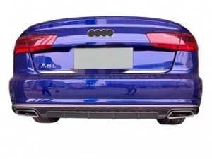Диффузор заднего бампера Audi A6 C7 (14-18) рестайлинг - S6 стиль 4
