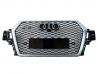 Решітка радіатора Audi Q7 II (4M; 16-20) - RSQ7 стиль (срібна) 1