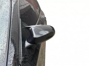 Накладки на зеркала BMW 1 E87 / E81 (04-11) - Bat стиль (чёрные) 2