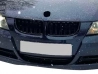 Решітка BMW 3 E90 / E91 (05-08) - подвійні ребра - чорна глянсова 4