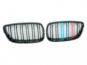 Решітка BMW 3 E92 / E93 (06-10) - M-колір - чорна глянсова 1