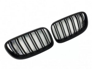 Решётка BMW E92 / E93 LCI (10-13) - двойные рёбра (матовая) 4