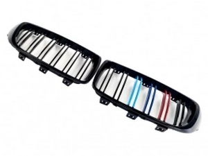 Решётка BMW 4 F32 / F33 / F36 (13-20) - цветные двойные рёбра 2
