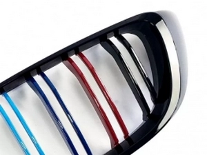 Решётка BMW 4 F32 / F33 / F36 (13-20) - цветные двойные рёбра 3