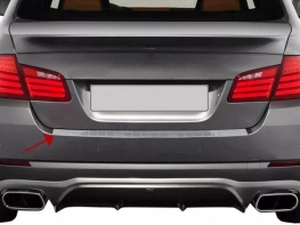Накладка на задний бампера BMW 5 F10 (10-17) - Omsa 4