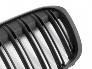 Решётка BMW X1 F48 (15-19) - двойные рёбра (матовая) 3