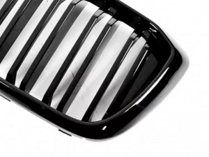 Решётка BMW X3 G01 LCI (21-24) - двойные рёбра (глянцевая) 3
