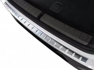 Накладка на задний бампер BMW X4 G02 M-Pack LCI (21-24) - Avisa (серебряная) 4