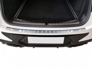 Накладка на задний бампер BMW X4 G02 M-Pack LCI (21-24) - Avisa (серебряная) 5