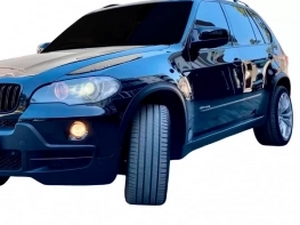 Кришки дзеркал BMW X5 E70 (06-13) - M-стиль (чорні) 4