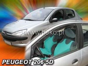 Дефлекторы окон Peugeot 206 (98-12) 5D Htb - Heko (вставные) 4