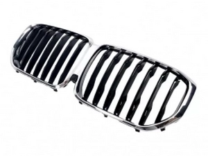 Решётка BMW X5 G05 (19-23) - одинарные рёбра (хром рамка) 2