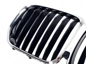 Решётка BMW X5 G05 (19-23) - одинарные рёбра (хром рамка) 3