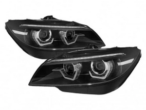 Ксенонові фари BMW Z4 E89 (09-13) - LED DRL (чорні) 1