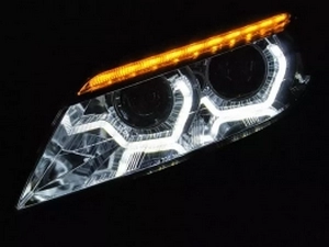 Ксенонові фари BMW Z4 E89 (09-13) - LED DRL (хромові) 3