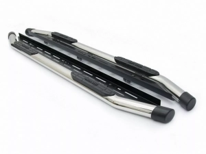 Пороги боковые Ford Ranger T6 (11-22) - Amazon (хром) 2