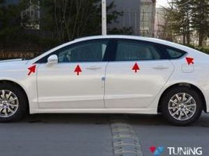 Хром нижние молдинги стёкол FORD Mondeo Mk5 (2014+) 1 1