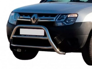 Кенгурятник Dacia Duster I (HS; 10-17) - две перемычки 4
