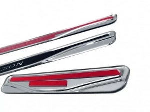 Накладки на пороги Hyundai Tucson I (JM; 04-10) - Nitto (карбон стиль) 3