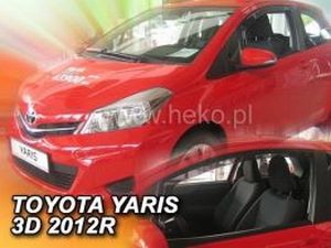 Дефлектори вікон Toyota Yaris III (11-20) 3D - Heko (вставні) 4