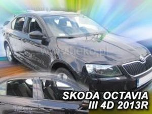 Дефлектори вікон Skoda Octavia A7 (13-19) Liftback - Heko (вставні) 3