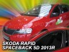 Дефлекторы окон Skoda Rapid Spaceback (13-19) - Heko (вставные)