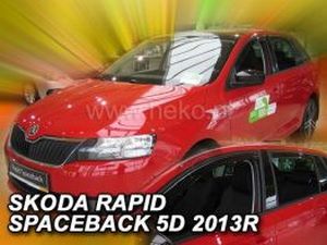 Дефлекторы окон Skoda Rapid Spaceback (13-19) - Heko (вставные) 4