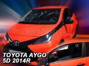 Дефлектори вікон Toyota Aygo I (05-14) 5D - Heko (вставні) 3