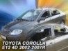 Дефлекторы окон Toyota Corolla E12 (02-07) Sedan - Heko (вставные)