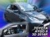 Дефлекторы окон Toyota Aygo I (05-14) 3D - Heko (вставные)
