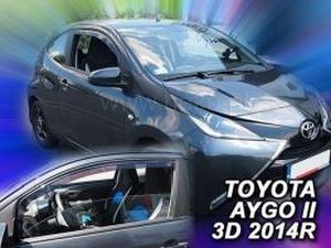 Дефлектори вікон Toyota Aygo I (05-14) 3D - Heko (вставні) 3