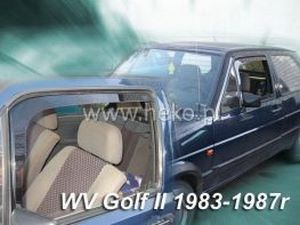 Дефлектори вікон VW Golf II (83-87) 2D - Heko (вставні) 3