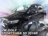 Дефлекторы окон VW Golf Sportsvan (14-20) - Heko (вставные)