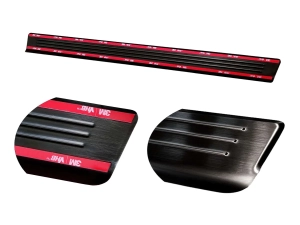 Накладки на пороги Hyundai Kona II (SX2; 23-) - Avisa (чёрные) 2