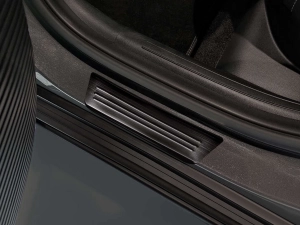 Накладки на пороги Hyundai Kona II (SX2; 23-) - Avisa (чёрные) 6