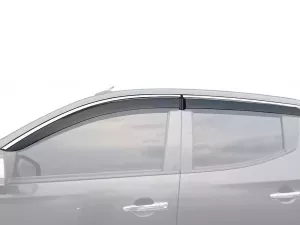 Дефлекторы окон Fiat Fullback (16-) 4D - Niken (с хром молдингом)