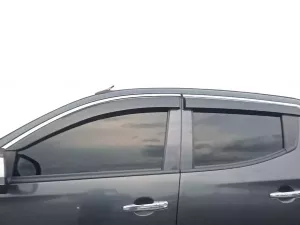 Дефлектори вікон Fiat Fullback (16-) 4D - Niken (з хром молдингом) 4
