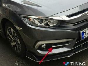 Хром накладки на противотуманки HONDA Civic 10 (16-21) Sedan 1