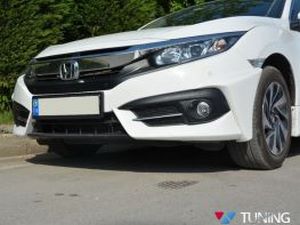 Углы на передний бампер HONDA Civic 10 (16-18) Sedan 1