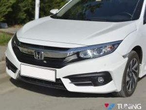 Углы на передний бампер HONDA Civic 10 (16-18) Sedan 3