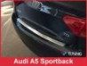 Накладка на задній бампер Audi A5 (8T; 09-16) Sportback - Avisa (сталева) 4