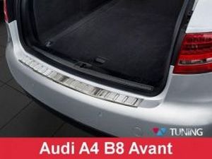 Накладка на бампер Audi A4 B8 (08-12) Avant - Avisa 4