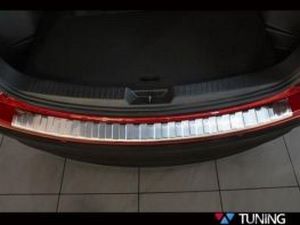 Накладка на задний бампер Mazda CX-5 I (KE; 12-17) - Avisa (стальная) 4
