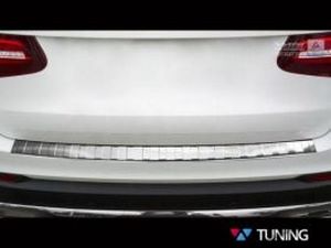 Накладка на задний бампер Mercedes GLC X253 (15-/20-) - Avisa (стальная) 5
