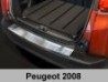 Накладка на задній бампер Peugeot 2008 I (A94; 13-19) - Avisa (сталева) 3