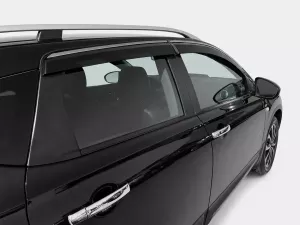 Дефлекторы окон Nissan Qashqai I (J10; 07-13) - Niken (с хром молдингом)