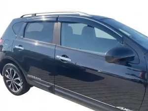 Дефлектори вікон Nissan Qashqai I (J10; 07-13) - Niken (з хром молдингом) 2