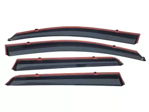 Дефлектори вікон Nissan Qashqai I (J10; 07-13) - Niken (з хром молдингом) 4