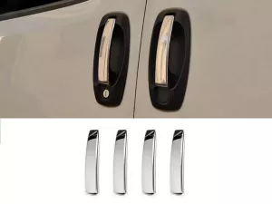 Хром накладки на ручки Fiat Doblo II (10-22) - 4 шт